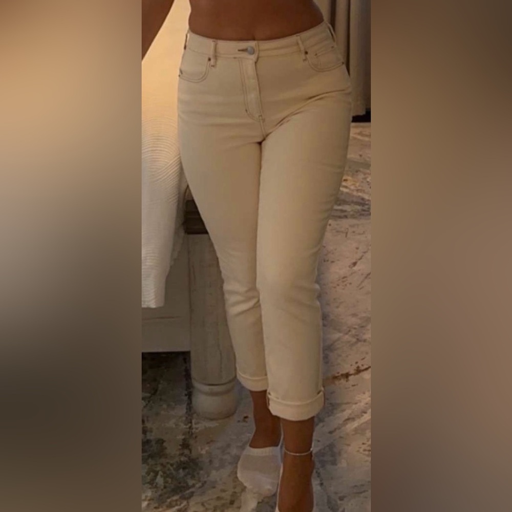 PacSun Cream Skinny Jeans